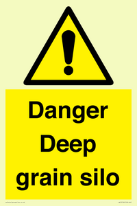 Danger Deep grain silo